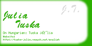 julia tuska business card